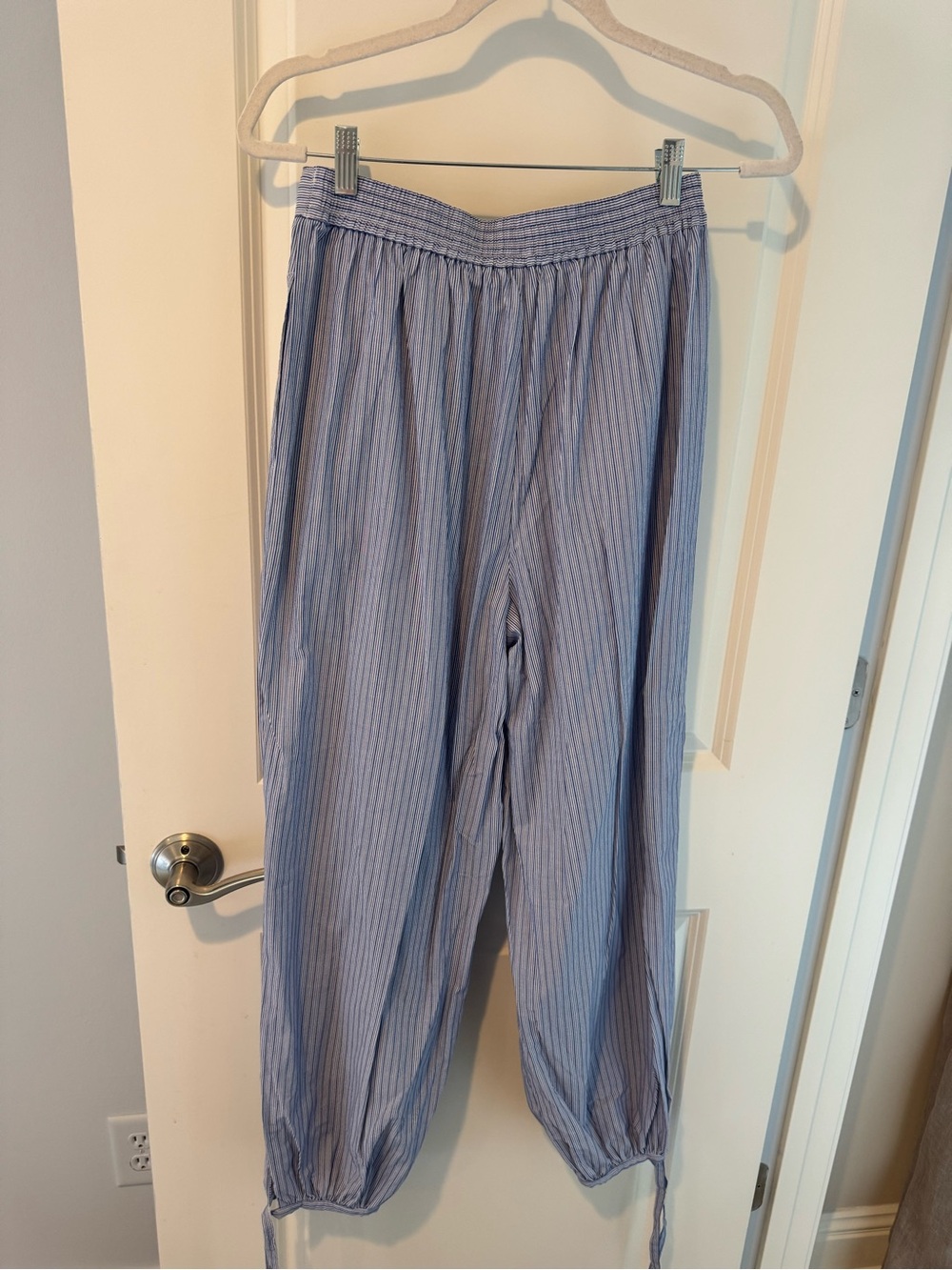 NWT Ciao Lucia Vera Striped Blue Cotton Pants | S - Picture 7 of 8